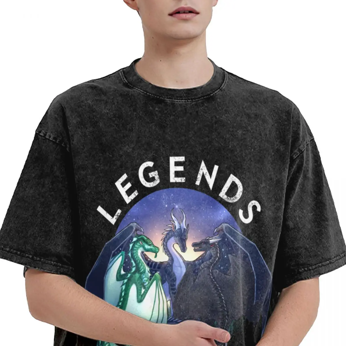 Wings of Fire - Legends - Fathom, Darkstalker, Clearsight T-Shirt funny costumes Clothing for a boy shirts graphic tee men