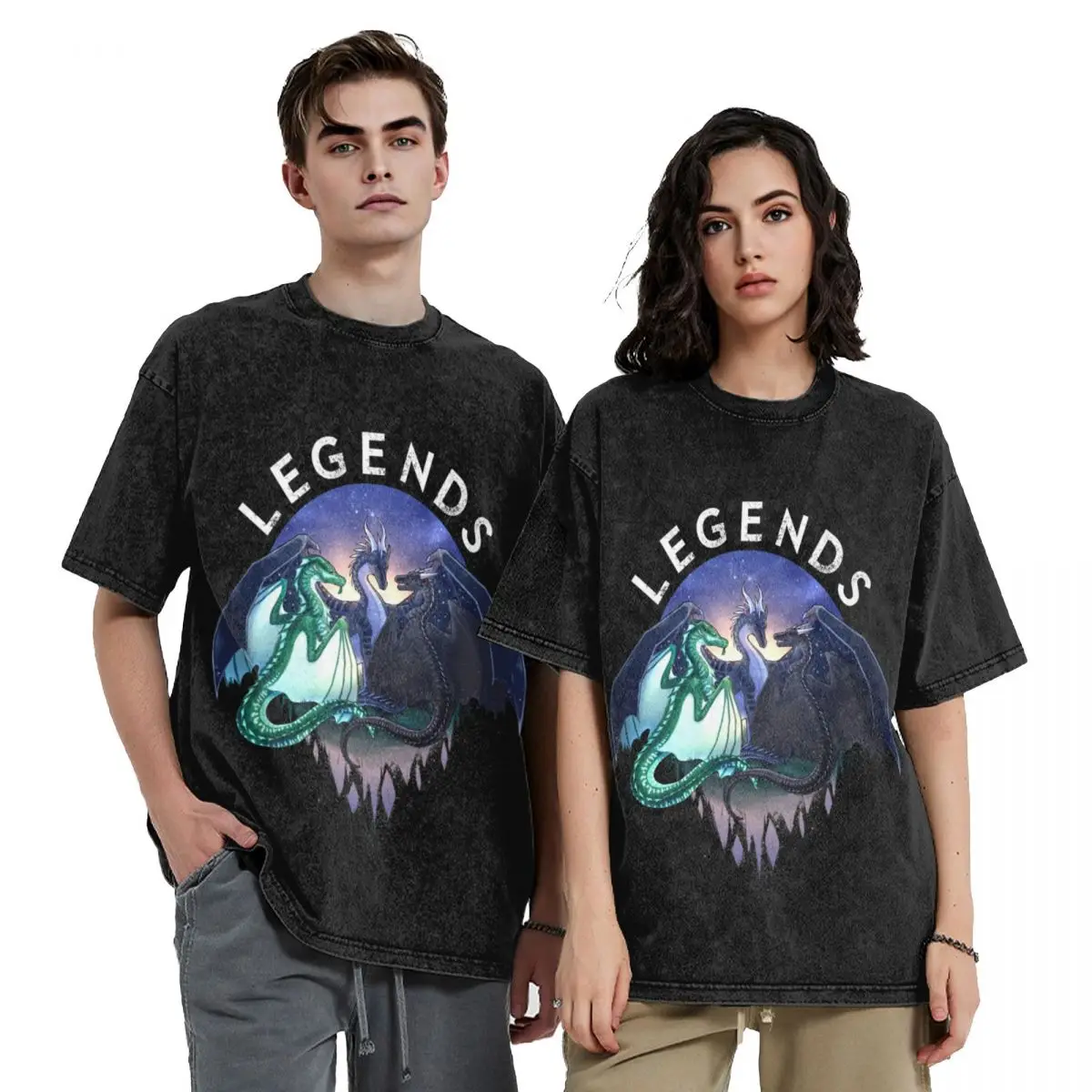 Wings of Fire - Legends - Fathom, Darkstalker, Clearsight T-Shirt funny costumes Clothing for a boy shirts graphic tee men