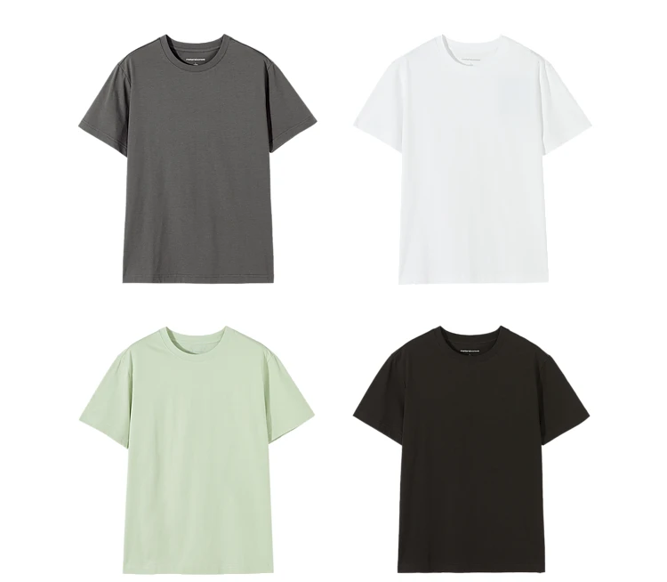 Metersbonwe 24 Summer New Air Drying Fit T-Shirt For Men, Round Neck Solid Color Basic Pullover Half-Sleeved Tee, Brand Tops