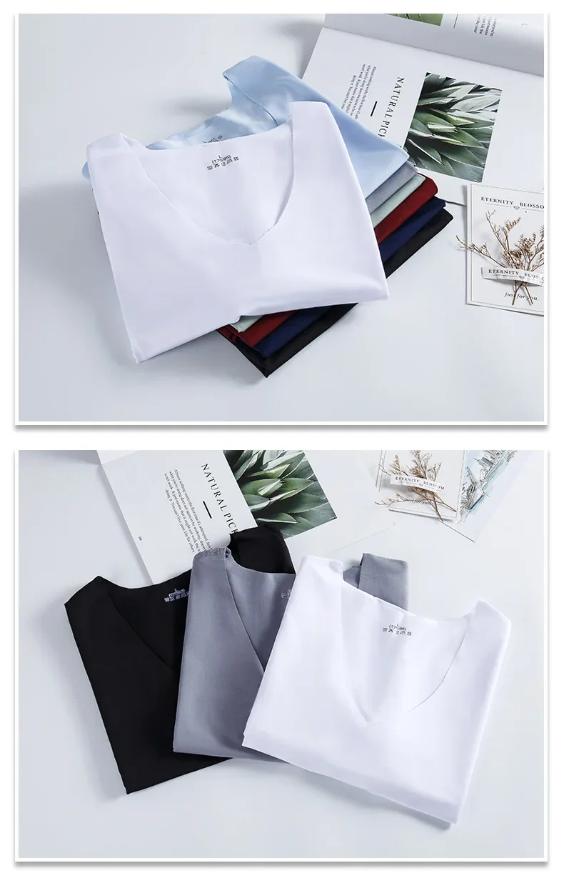 Men's Sleeveless T-shirt Vest Sports Ice Silk Fitness Undershirts Underwears Traceless Summer Slim Fit Breathable Singlet M-5XL