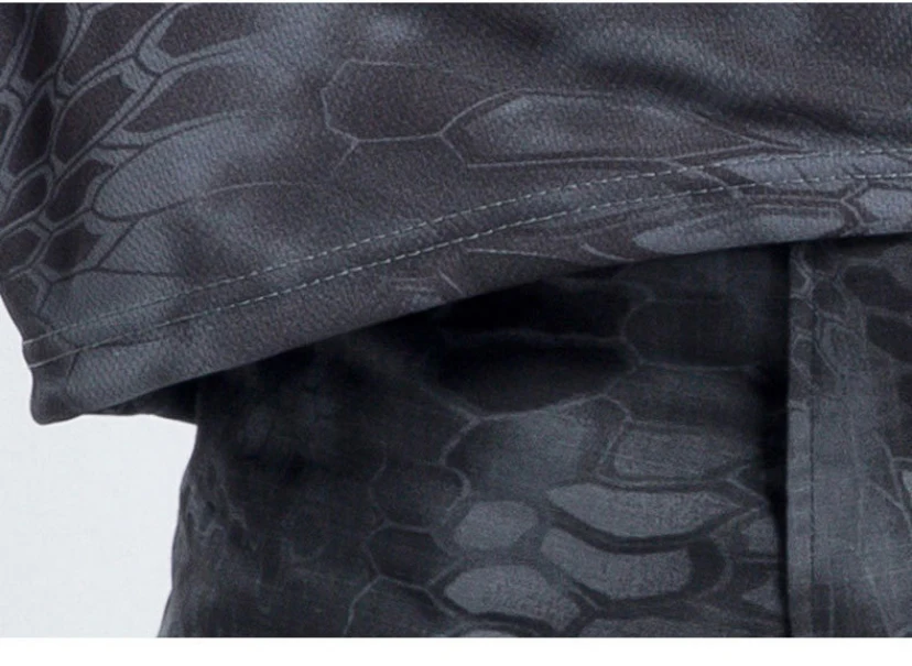 Men Casual Tactical T Shirts Short Sleeve Camouflage T-Shirt Quick Dry Outdoor Gym Top Tees Cargo T Shirt Male Clothing