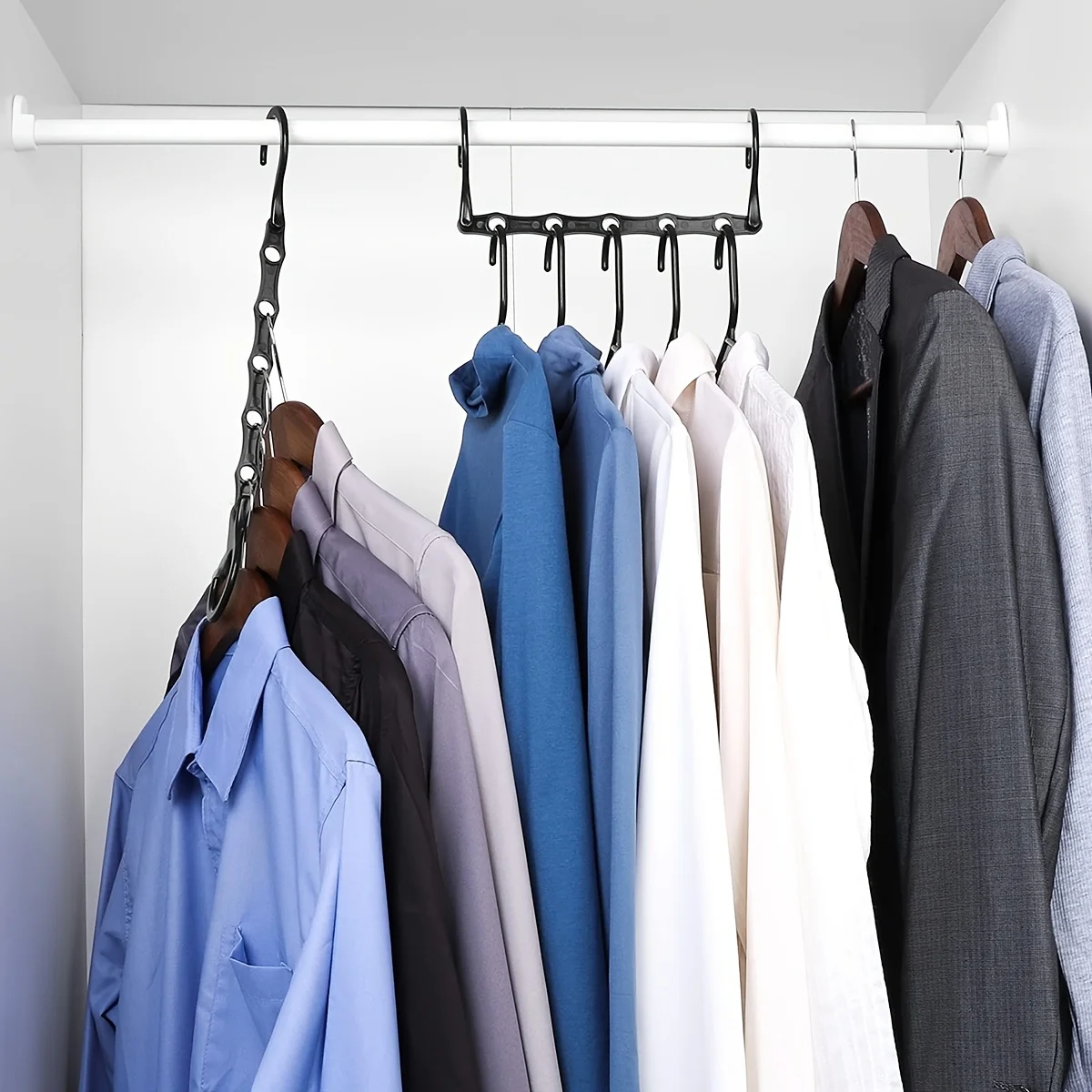 Multifunctional Magic Hook Hanger Space-saving 5 Holes Hanger Simple Folding Windproof Clothes Hanger Apartments Dorms Home Multifunctional Magic Hook Hanger Space-saving 5 Holes Hanger Simple Folding Windproof Clothes Hanger Apartments Dorms Home