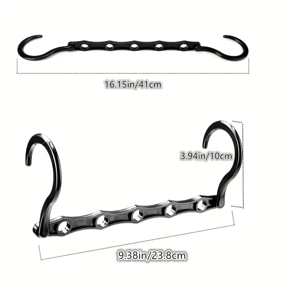 Multifunctional Magic Hook Hanger Space-saving 5 Holes Hanger Simple Folding Windproof Clothes Hanger Apartments Dorms Home - Image 5