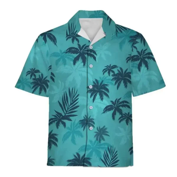 3D Digital Print Hawaiian Shirt Short Sleeve Summer Beach Casual Wear Vibrant Tropical Design Lightweight Comfortable Fabric - Image 2