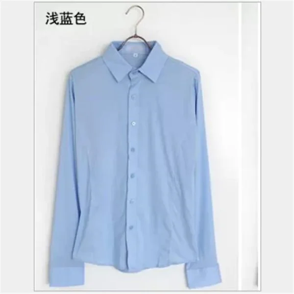 20 Color Quality Anti-Wrinkle Long Sleeve Turn-down Collar Men Shirt Business Fashion Casual Solid Gentry Camisa Masculina M-5XL - Image 6