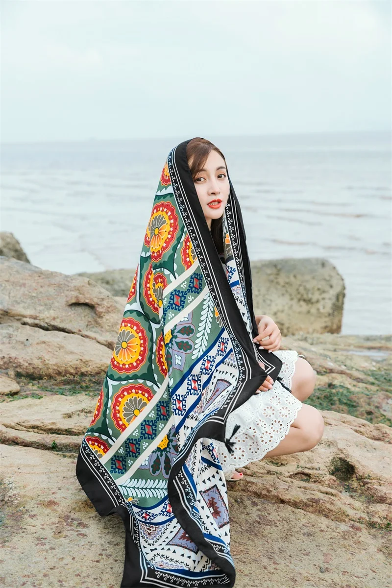 90x185cm Printing Process Twill Summer Suncare Beach Dress Bikini Sarong Wrap Scarf Women Brazilian Swimsuit Bathing Cover-ups 90x185cm Printing Process Twill Summer Suncare Beach Dress Bikini Sarong Wrap Scarf Women Brazilian Swimsuit Bathing Cover-ups