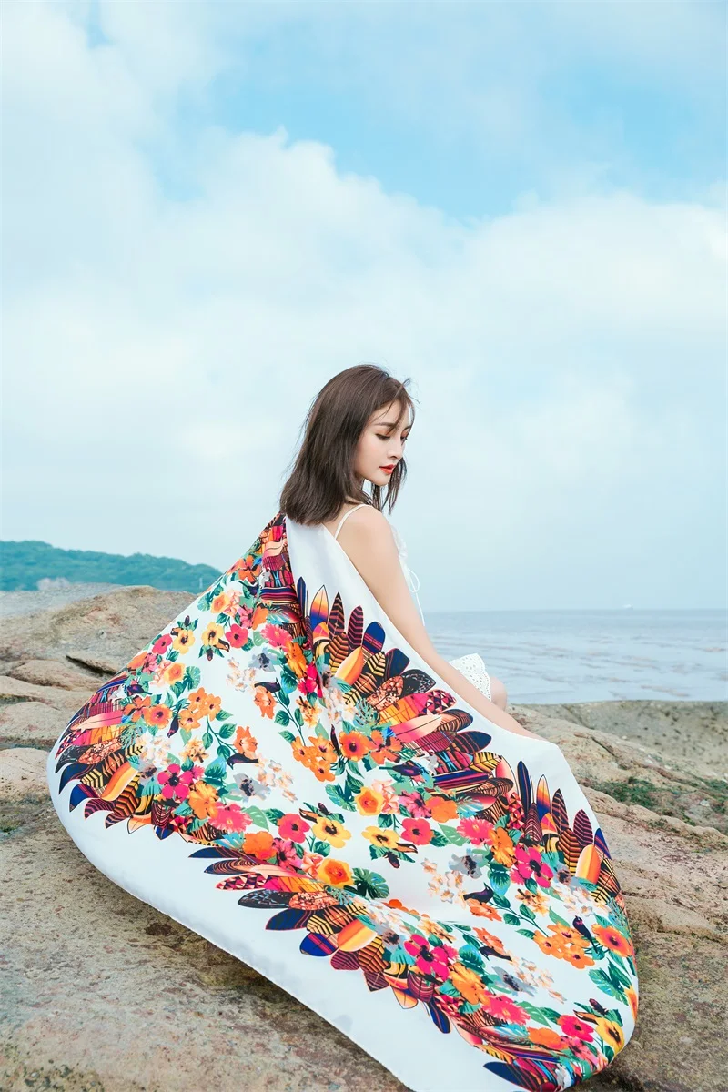 90x185cm Printing Process Twill Summer Suncare Beach Dress Bikini Sarong Wrap Scarf Women Brazilian Swimsuit Bathing Cover-ups 90x185cm Printing Process Twill Summer Suncare Beach Dress Bikini Sarong Wrap Scarf Women Brazilian Swimsuit Bathing Cover-ups