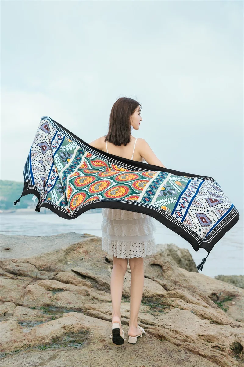 90x185cm Printing Process Twill Summer Suncare Beach Dress Bikini Sarong Wrap Scarf Women Brazilian Swimsuit Bathing Cover-ups 90x185cm Printing Process Twill Summer Suncare Beach Dress Bikini Sarong Wrap Scarf Women Brazilian Swimsuit Bathing Cover-ups