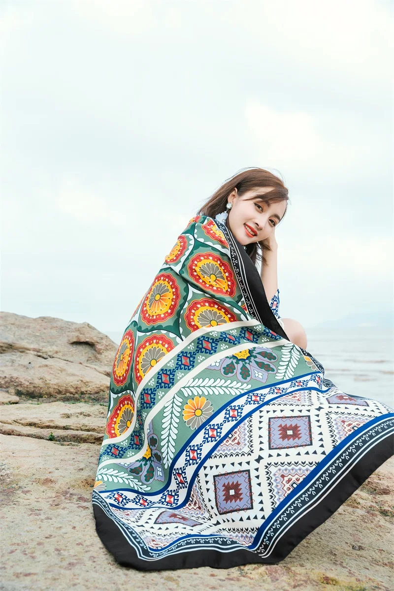 90x185cm Printing Process Twill Summer Suncare Beach Dress Bikini Sarong Wrap Scarf Women Brazilian Swimsuit Bathing Cover-ups 90x185cm Printing Process Twill Summer Suncare Beach Dress Bikini Sarong Wrap Scarf Women Brazilian Swimsuit Bathing Cover-ups