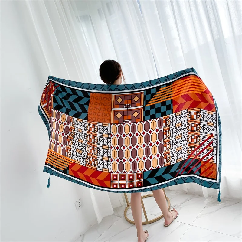 90x185cm Printing Process Twill Summer Suncare Beach Dress Bikini Sarong Wrap Scarf Women Brazilian Swimsuit Bathing Cover-ups 90x185cm Printing Process Twill Summer Suncare Beach Dress Bikini Sarong Wrap Scarf Women Brazilian Swimsuit Bathing Cover-ups