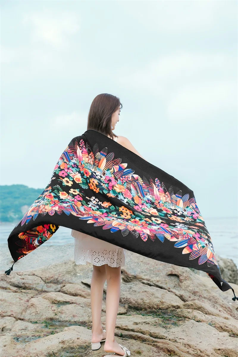 90x185cm Printing Process Twill Summer Suncare Beach Dress Bikini Sarong Wrap Scarf Women Brazilian Swimsuit Bathing Cover-ups 90x185cm Printing Process Twill Summer Suncare Beach Dress Bikini Sarong Wrap Scarf Women Brazilian Swimsuit Bathing Cover-ups