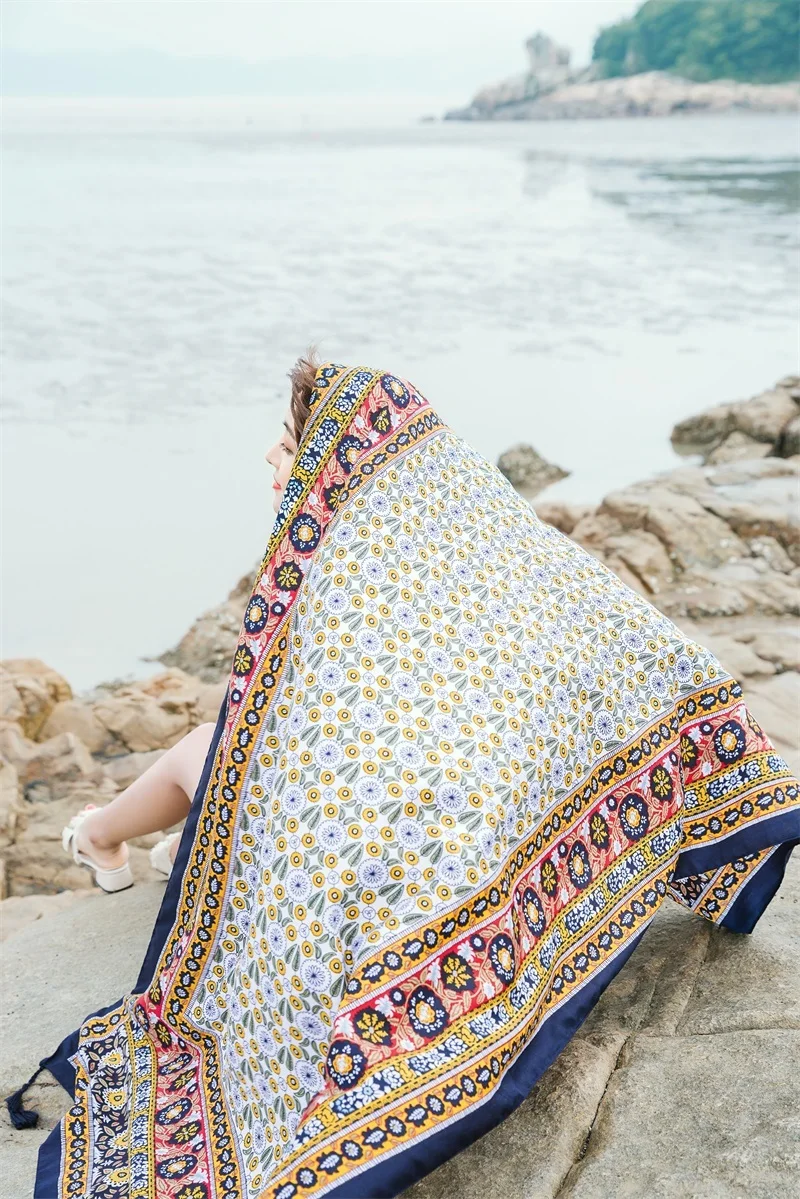 90x185cm Printing Process Twill Summer Suncare Beach Dress Bikini Sarong Wrap Scarf Women Brazilian Swimsuit Bathing Cover-ups 90x185cm Printing Process Twill Summer Suncare Beach Dress Bikini Sarong Wrap Scarf Women Brazilian Swimsuit Bathing Cover-ups