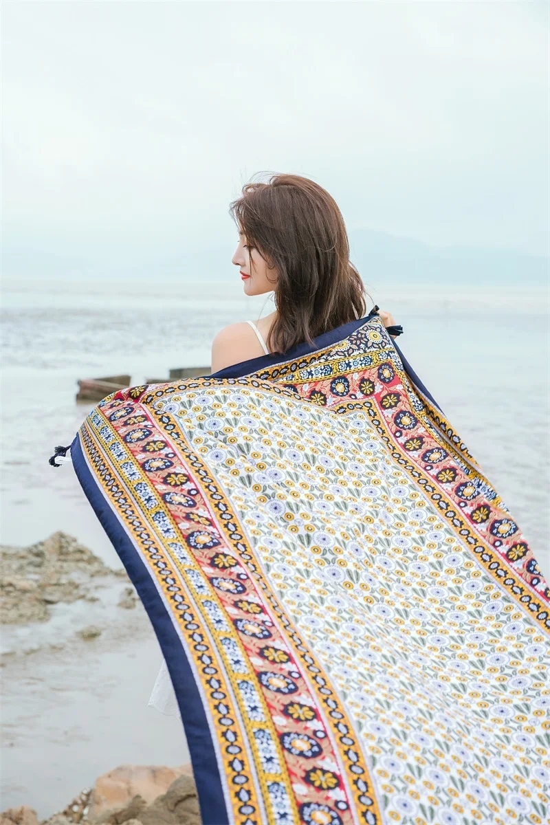 90x185cm Printing Process Twill Summer Suncare Beach Dress Bikini Sarong Wrap Scarf Women Brazilian Swimsuit Bathing Cover-ups 90x185cm Printing Process Twill Summer Suncare Beach Dress Bikini Sarong Wrap Scarf Women Brazilian Swimsuit Bathing Cover-ups