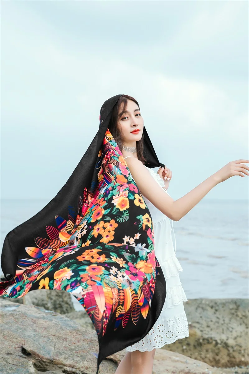 90x185cm Printing Process Twill Summer Suncare Beach Dress Bikini Sarong Wrap Scarf Women Brazilian Swimsuit Bathing Cover-ups 90x185cm Printing Process Twill Summer Suncare Beach Dress Bikini Sarong Wrap Scarf Women Brazilian Swimsuit Bathing Cover-ups