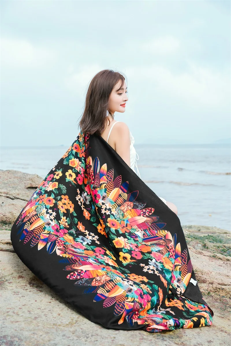 90x185cm Printing Process Twill Summer Suncare Beach Dress Bikini Sarong Wrap Scarf Women Brazilian Swimsuit Bathing Cover-ups 90x185cm Printing Process Twill Summer Suncare Beach Dress Bikini Sarong Wrap Scarf Women Brazilian Swimsuit Bathing Cover-ups