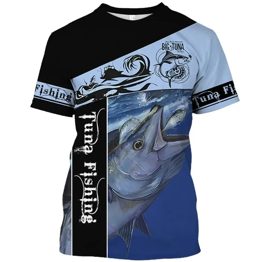 TShirts Outdoor Fishing 3D Print Streetwear Boys Girls Casual Fashion Oversized O-Neck TShirt  Harajuku Kids Tees Tops Clothes