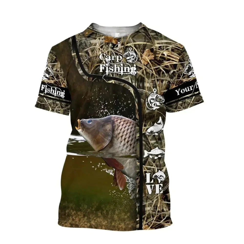 TShirts Outdoor Fishing 3D Print Streetwear Boys Girls Casual Fashion Oversized O-Neck TShirt  Harajuku Kids Tees Tops Clothes