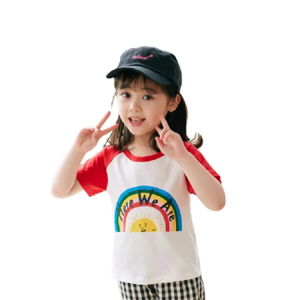 Children's Clothing T-Shirt Kids Clothes Boys Girls Summer Cartoon Tops Short Sleeve Clothes Cotton Breathable Baby Clothing