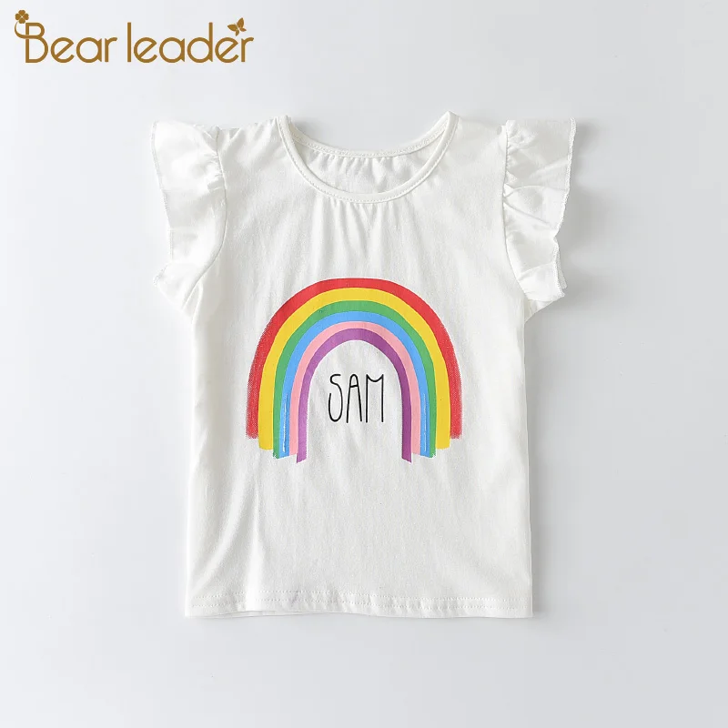 Bear Leader Summer Fashion Unisex Unicorn T-shirt Children Boys Short Sleeves White Tees Baby Kids Cotton Tops for Girls Clothes