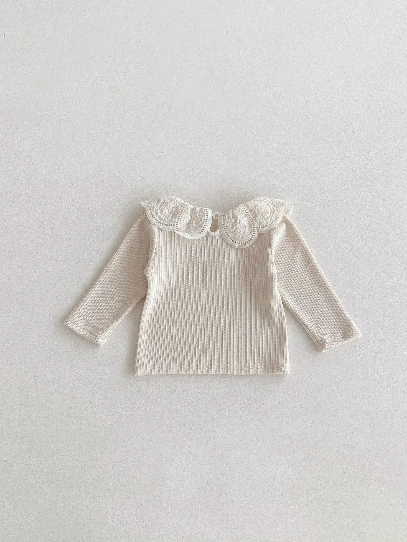 Baby Clothes Autumn Infant Girls Long Sleeve T-shirts Lace Lotus Collar Princess Kids Ribbed Bottoming Shirt Toddler Cotton Tops Baby Clothes Autumn Infant Girls Long Sleeve T-shirts Lace Lotus Collar Princess Kids Ribbed Bottoming Shirt Toddler Cotton Tops