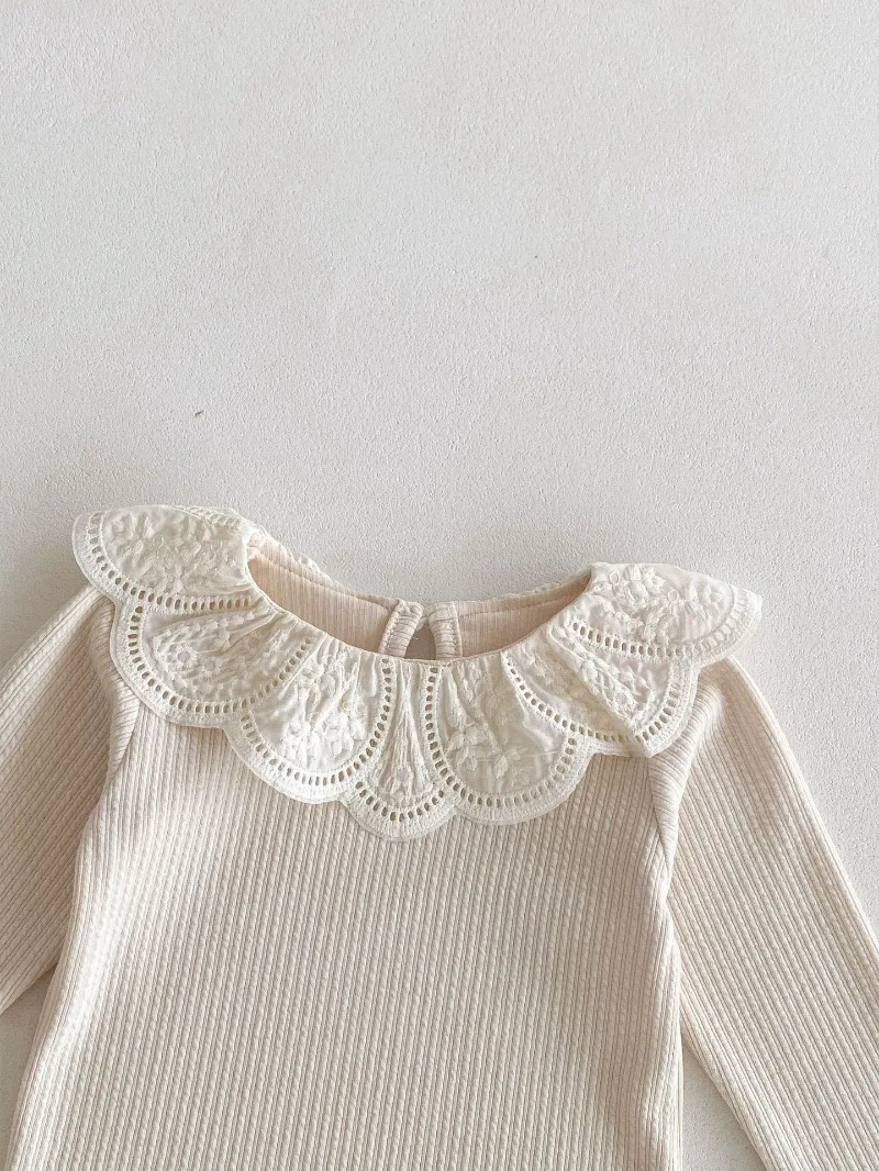 Baby Clothes Autumn Infant Girls Long Sleeve T-shirts Lace Lotus Collar Princess Kids Ribbed Bottoming Shirt Toddler Cotton Tops Baby Clothes Autumn Infant Girls Long Sleeve T-shirts Lace Lotus Collar Princess Kids Ribbed Bottoming Shirt Toddler Cotton Tops