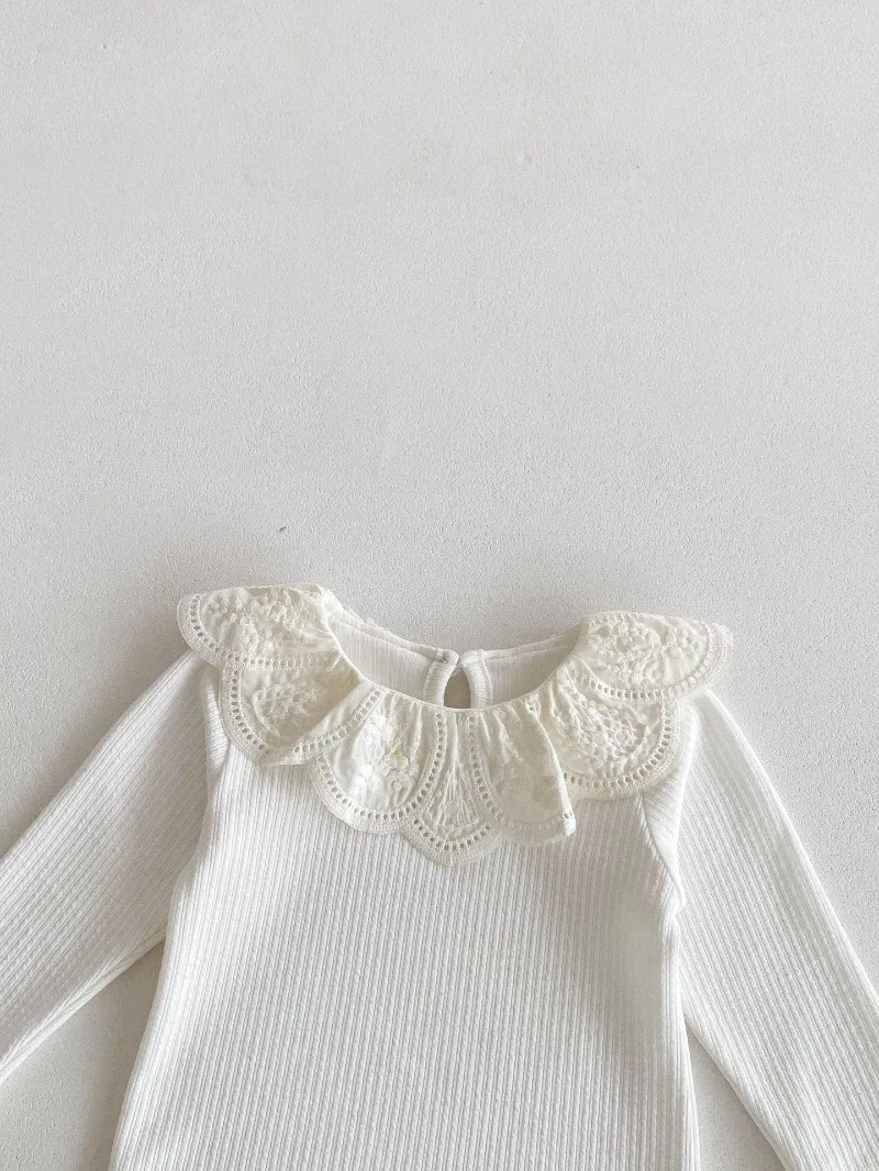 Baby Clothes Autumn Infant Girls Long Sleeve T-shirts Lace Lotus Collar Princess Kids Ribbed Bottoming Shirt Toddler Cotton Tops Baby Clothes Autumn Infant Girls Long Sleeve T-shirts Lace Lotus Collar Princess Kids Ribbed Bottoming Shirt Toddler Cotton Tops