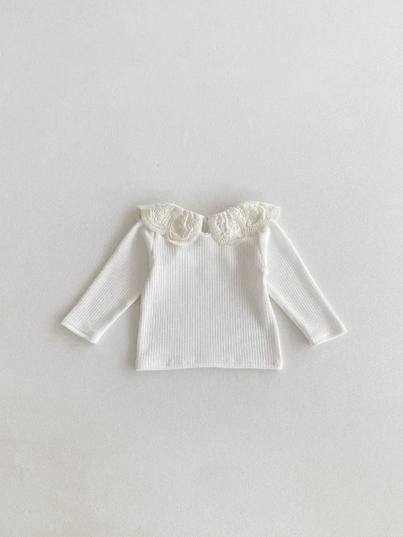 Baby Clothes Autumn Infant Girls Long Sleeve T-shirts Lace Lotus Collar Princess Kids Ribbed Bottoming Shirt Toddler Cotton Tops Baby Clothes Autumn Infant Girls Long Sleeve T-shirts Lace Lotus Collar Princess Kids Ribbed Bottoming Shirt Toddler Cotton Tops