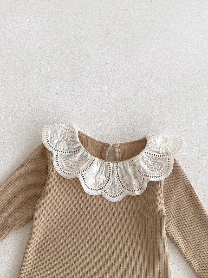 Baby Clothes Autumn Infant Girls Long Sleeve T-shirts Lace Lotus Collar Princess Kids Ribbed Bottoming Shirt Toddler Cotton Tops Baby Clothes Autumn Infant Girls Long Sleeve T-shirts Lace Lotus Collar Princess Kids Ribbed Bottoming Shirt Toddler Cotton Tops