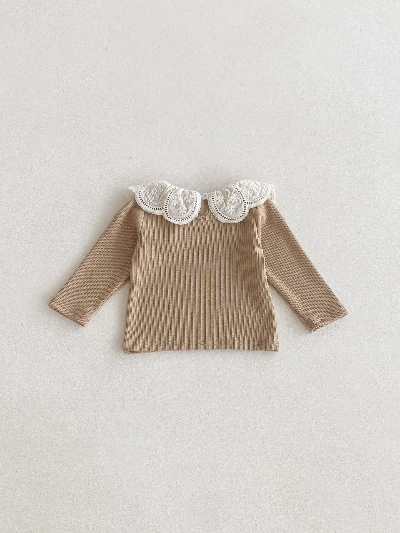 Baby Clothes Autumn Infant Girls Long Sleeve T-shirts Lace Lotus Collar Princess Kids Ribbed Bottoming Shirt Toddler Cotton Tops Baby Clothes Autumn Infant Girls Long Sleeve T-shirts Lace Lotus Collar Princess Kids Ribbed Bottoming Shirt Toddler Cotton Tops
