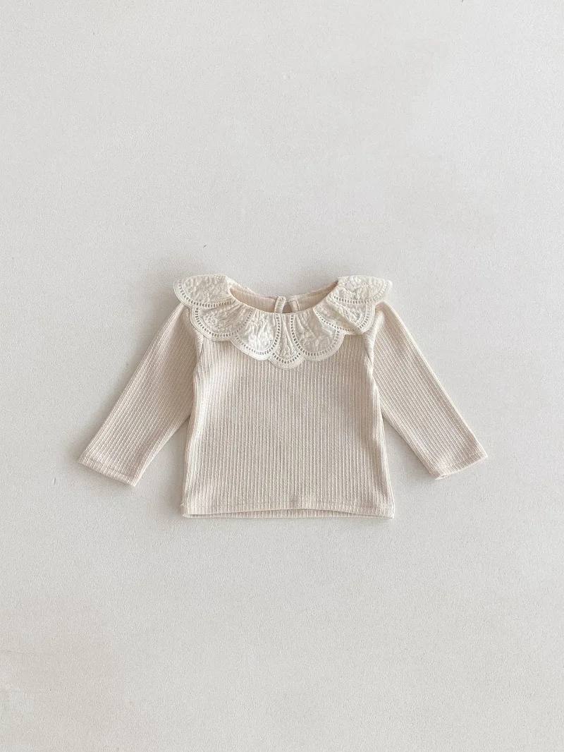 Baby Clothes Autumn Infant Girls Long Sleeve T-shirts Lace Lotus Collar Princess Kids Ribbed Bottoming Shirt Toddler Cotton Tops Baby Clothes Autumn Infant Girls Long Sleeve T-shirts Lace Lotus Collar Princess Kids Ribbed Bottoming Shirt Toddler Cotton Tops
