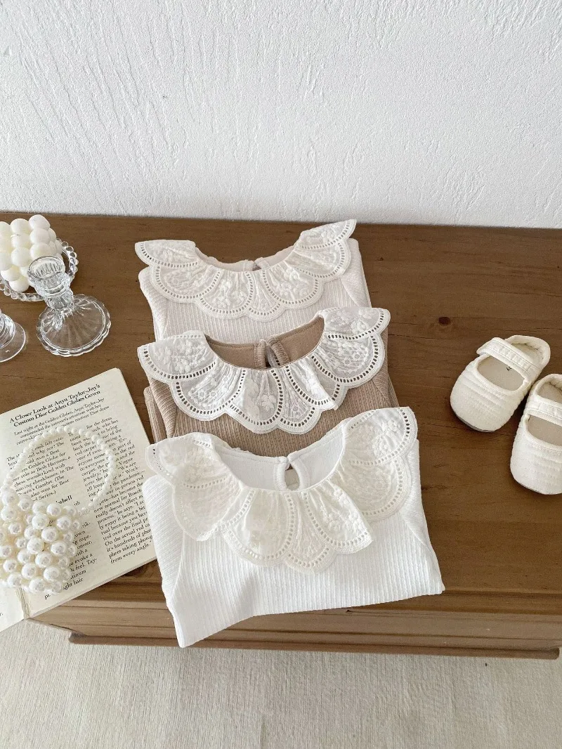 Baby Clothes Autumn Infant Girls Long Sleeve T-shirts Lace Lotus Collar Princess Kids Ribbed Bottoming Shirt Toddler Cotton Tops Baby Clothes Autumn Infant Girls Long Sleeve T-shirts Lace Lotus Collar Princess Kids Ribbed Bottoming Shirt Toddler Cotton Tops