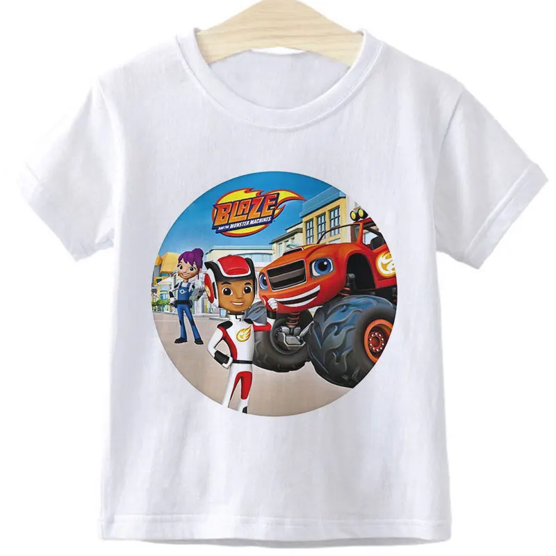 Blaze And The Monster Machines Children's Clothes Boy Impostor Blaze Game Anime T-Shirt Boy Or Girl Tees Top Short Sleeve Tshirt Blaze And The Monster Machines Children's Clothes Boy Impostor Blaze Game Anime T-Shirt Boy Or Girl Tees Top Short Sleeve Tshirt