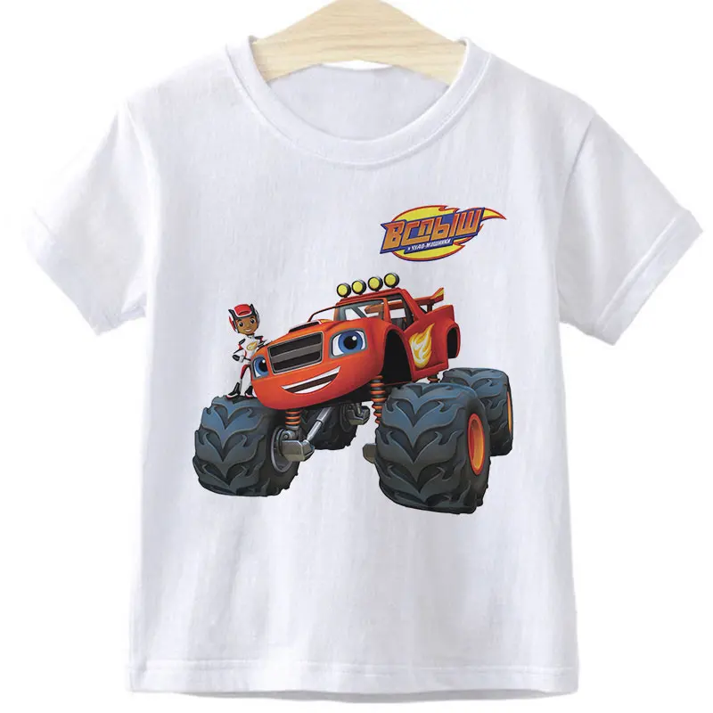 Blaze And The Monster Machines Children's Clothes Boy Impostor Blaze Game Anime T-Shirt Boy Or Girl Tees Top Short Sleeve Tshirt Blaze And The Monster Machines Children's Clothes Boy Impostor Blaze Game Anime T-Shirt Boy Or Girl Tees Top Short Sleeve Tshirt