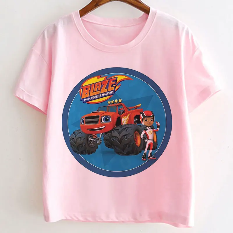 Blaze And The Monster Machines Children's Clothes Boy Impostor Blaze Game Anime T-Shirt Boy Or Girl Tees Top Short Sleeve Tshirt Blaze And The Monster Machines Children's Clothes Boy Impostor Blaze Game Anime T-Shirt Boy Or Girl Tees Top Short Sleeve Tshirt