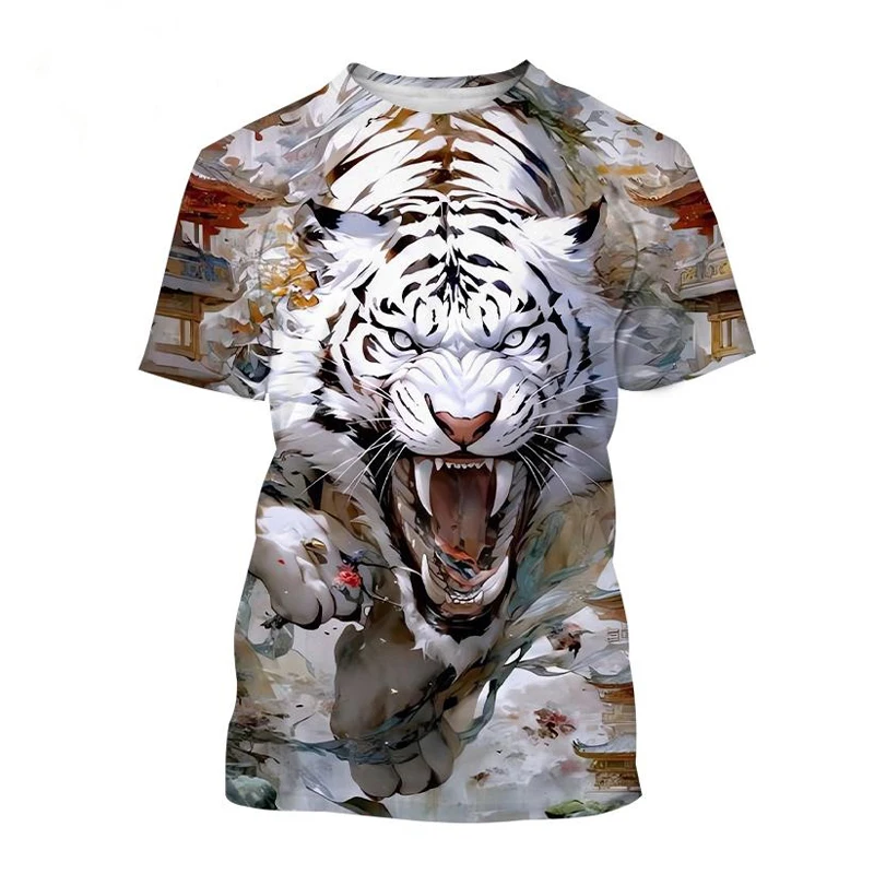 T-Shirts 3D Print Kawaii Animal Tiger Summer O-Neck T Shirt Casual Boys Girls Tops Oversized Fashion Kids Tees Children Clothing T-Shirts 3D Print Kawaii Animal Tiger Summer O-Neck T Shirt Casual Boys Girls Tops Oversized Fashion Kids Tees Children Clothing