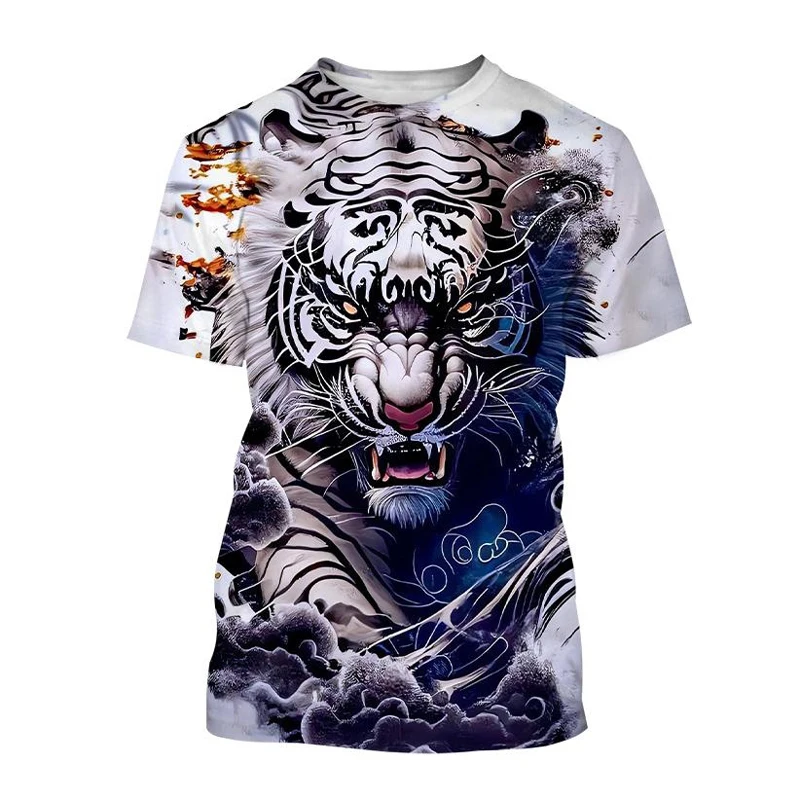 T-Shirts 3D Print Kawaii Animal Tiger Summer O-Neck T Shirt Casual Boys Girls Tops Oversized Fashion Kids Tees Children Clothing T-Shirts 3D Print Kawaii Animal Tiger Summer O-Neck T Shirt Casual Boys Girls Tops Oversized Fashion Kids Tees Children Clothing
