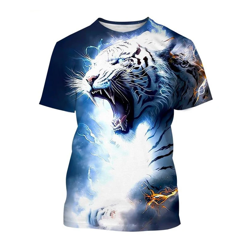 T-Shirts 3D Print Kawaii Animal Tiger Summer O-Neck T Shirt Casual Boys Girls Tops Oversized Fashion Kids Tees Children Clothing T-Shirts 3D Print Kawaii Animal Tiger Summer O-Neck T Shirt Casual Boys Girls Tops Oversized Fashion Kids Tees Children Clothing