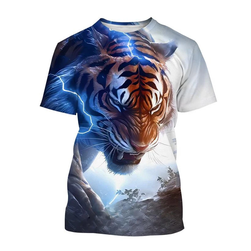 T-Shirts 3D Print Kawaii Animal Tiger Summer O-Neck T Shirt Casual Boys Girls Tops Oversized Fashion Kids Tees Children Clothing T-Shirts 3D Print Kawaii Animal Tiger Summer O-Neck T Shirt Casual Boys Girls Tops Oversized Fashion Kids Tees Children Clothing