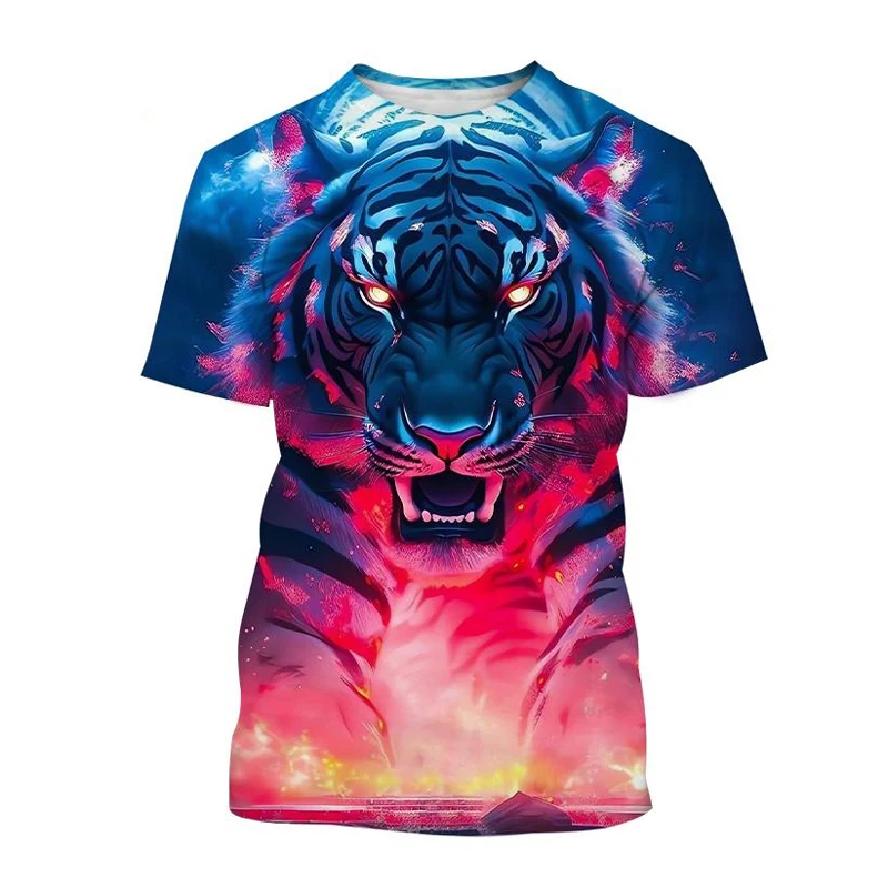 T-Shirts 3D Print Kawaii Animal Tiger Summer O-Neck T Shirt Casual Boys Girls Tops Oversized Fashion Kids Tees Children Clothing T-Shirts 3D Print Kawaii Animal Tiger Summer O-Neck T Shirt Casual Boys Girls Tops Oversized Fashion Kids Tees Children Clothing