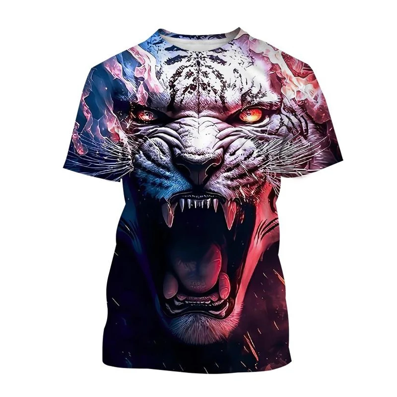 T-Shirts 3D Print Kawaii Animal Tiger Summer O-Neck T Shirt Casual Boys Girls Tops Oversized Fashion Kids Tees Children Clothing T-Shirts 3D Print Kawaii Animal Tiger Summer O-Neck T Shirt Casual Boys Girls Tops Oversized Fashion Kids Tees Children Clothing