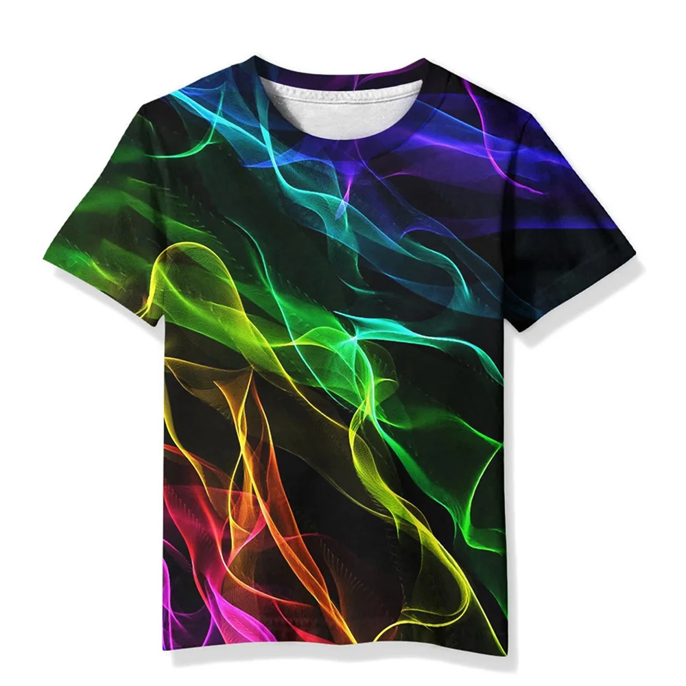 kids T-Shirts 3D Print Flame lightning Pattern Round Neck T-Shirts Casual Boys Girls Tops Oversized Fashion Kids Tees Clothing kids T-Shirts 3D Print Flame lightning Pattern Round Neck T-Shirts Casual Boys Girls Tops Oversized Fashion Kids Tees Clothing