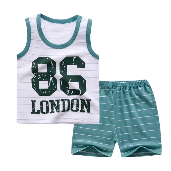 Baby Boy Clothes Casual Tracksuit  Pure Cotton Clothing Summer Clothes For Babies T-shirts + Pants For Kids Sports Outfit - Image 4