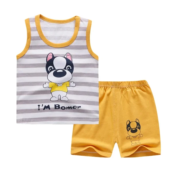 Baby Boy Clothes Casual Tracksuit  Pure Cotton Clothing Summer Clothes For Babies T-shirts + Pants For Kids Sports Outfit - Image 6