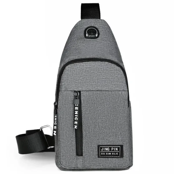 Men's Chest Bag Simple Storage Bags Men Travel Small Mini Black Crossbody Bag Mini Coffee Bag Shoulder Bag Satchel Handbags - Image 3