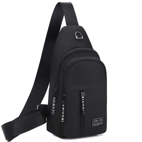 Men's Chest Bag Simple Storage Bags Men Travel Small Mini Black Crossbody Bag Mini Coffee Bag Shoulder Bag Satchel Handbags - Image 6