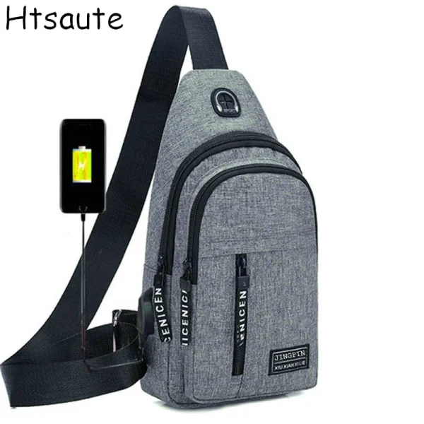 Men's Chest Bag Simple Storage Bags Men Travel Small Mini Black Crossbody Bag Mini Coffee Bag Shoulder Bag Satchel Handbags