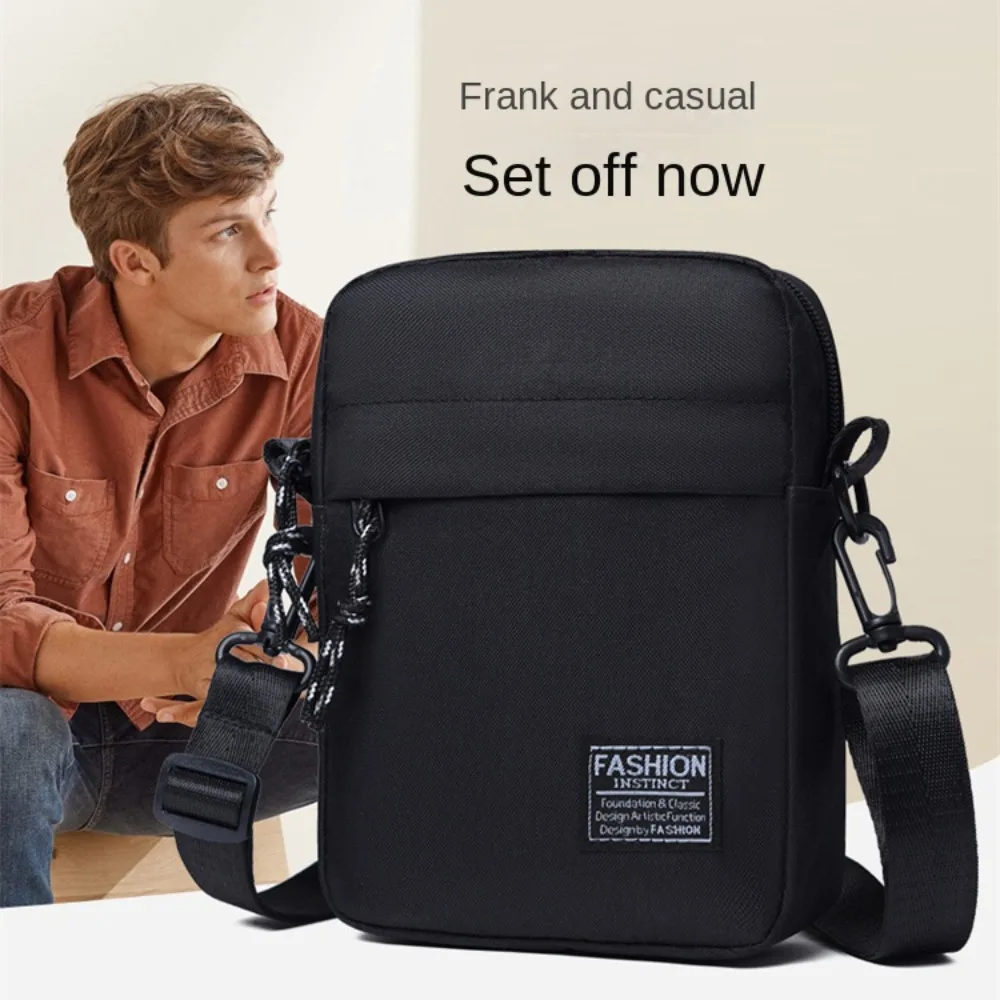 Mini Nylon Shoulder Bag Men Solid Color Crossbody Bag Casual and Fashionable Retro Bag Business Crossbody Bags for Men Hand Bag Mini Nylon Shoulder Bag Men Solid Color Crossbody Bag Casual and Fashionable Retro Bag Business Crossbody Bags for Men Hand Bag