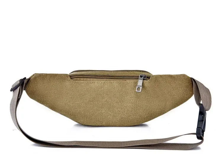 New Sports Waist Packs Casual Canvas Hidden Anti-theft Chest Bags Body Running for Men Women Tourist Cycle Crossbody Bag Pocket