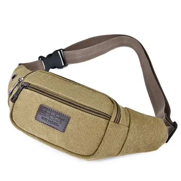 New Sports Waist Packs Casual Canvas Hidden Anti-theft Chest Bags Body Running for Men Women Tourist Cycle Crossbody Bag Pocket - Image 5