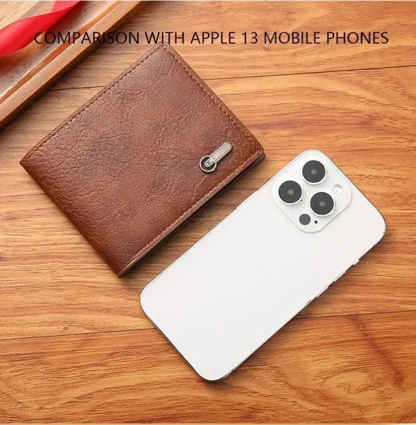 Men Purse Black Coin Wallet Male Business ID Cards Holder PU Leather Multiple Slot Casual Large Capacity Dollar Coin Money Bags - Image 6